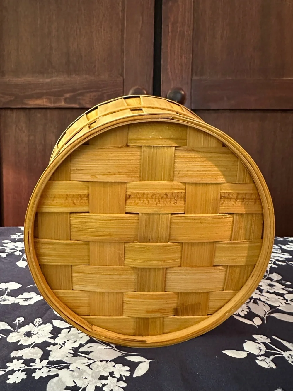 Small, wooden basket